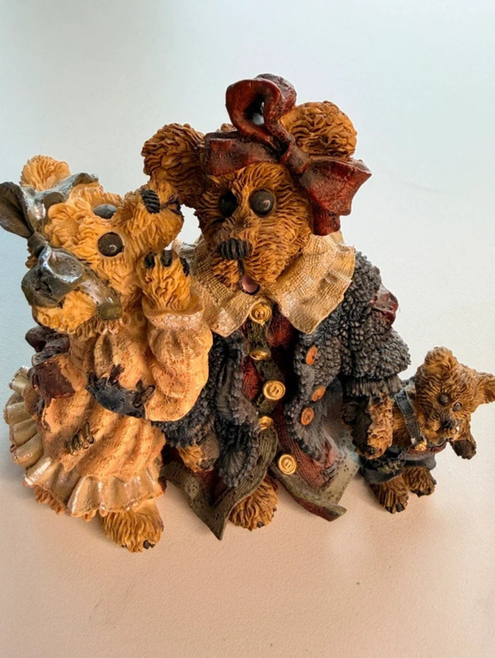 Vintage 1997 Boyds Bears Louella & Hedda The Secret Bearstone Figurine SKU BB04